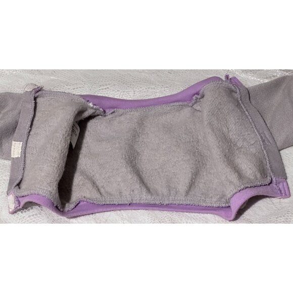 Cabbage Patch Kids Lil Jogger Kitty Jogging Suit Grey Purple Trim F6 Vtg 1980's - Picture 12 of 14